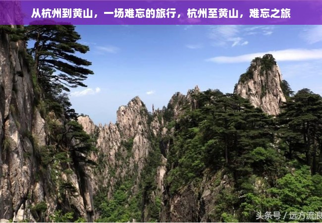 从杭州到黄山，一场难忘的旅行，杭州至黄山，难忘之旅