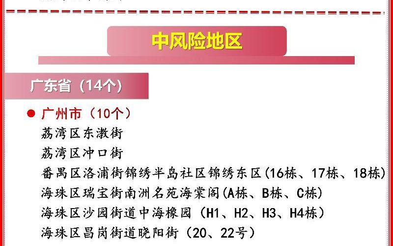 广州疫情区是哪些,广州疫情区是哪些地方，广州荔湾和平有疫情吗