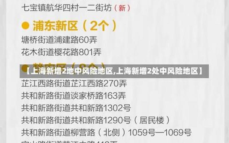 7月5日上海1地列为高风险,4地列为中风险APP，上海机场疫情最新消息