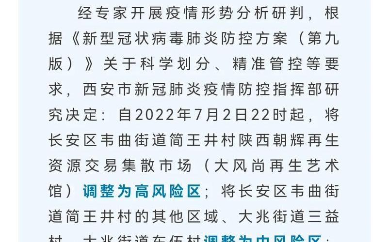 西安三地调整为中风险地区在哪里_2 (3)，西安目前属于什么风险等级